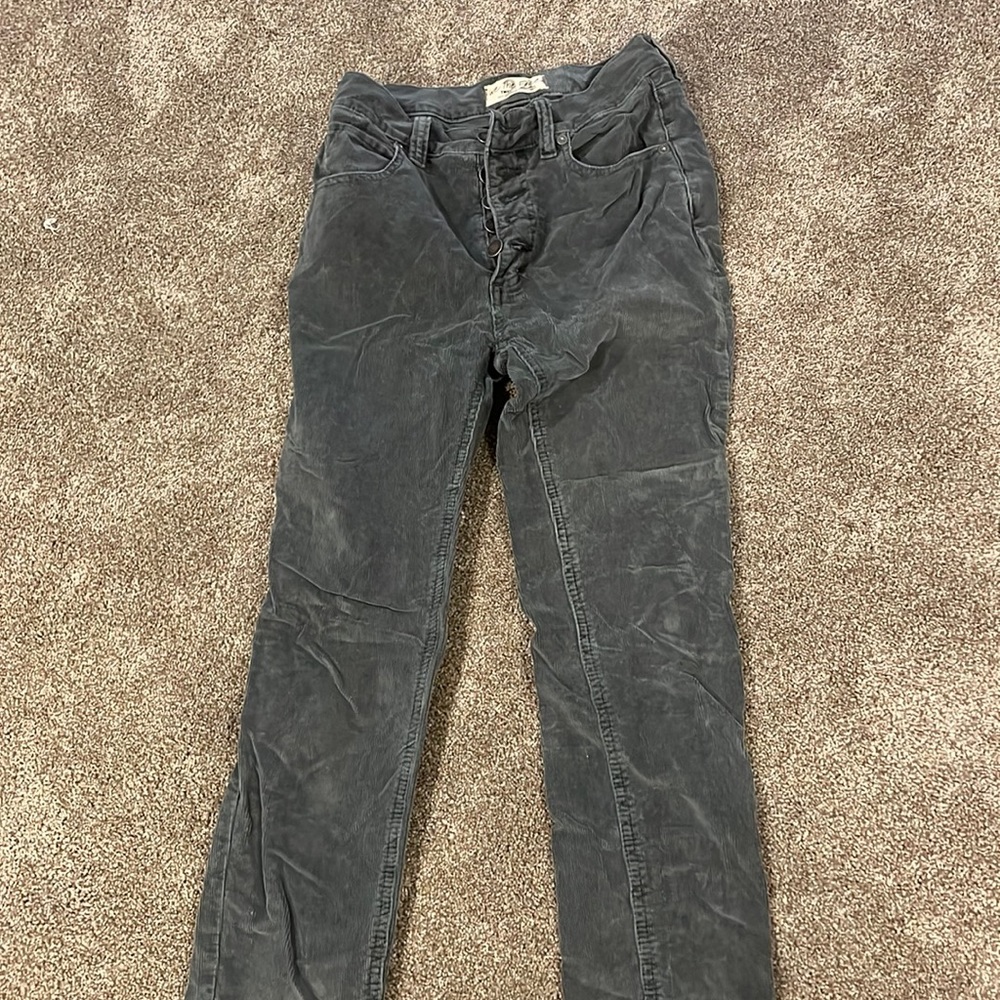 Blueish grayish courderoy pants
